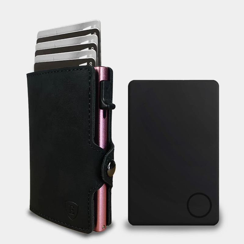 Pack Billetera Black Pink + Localizador