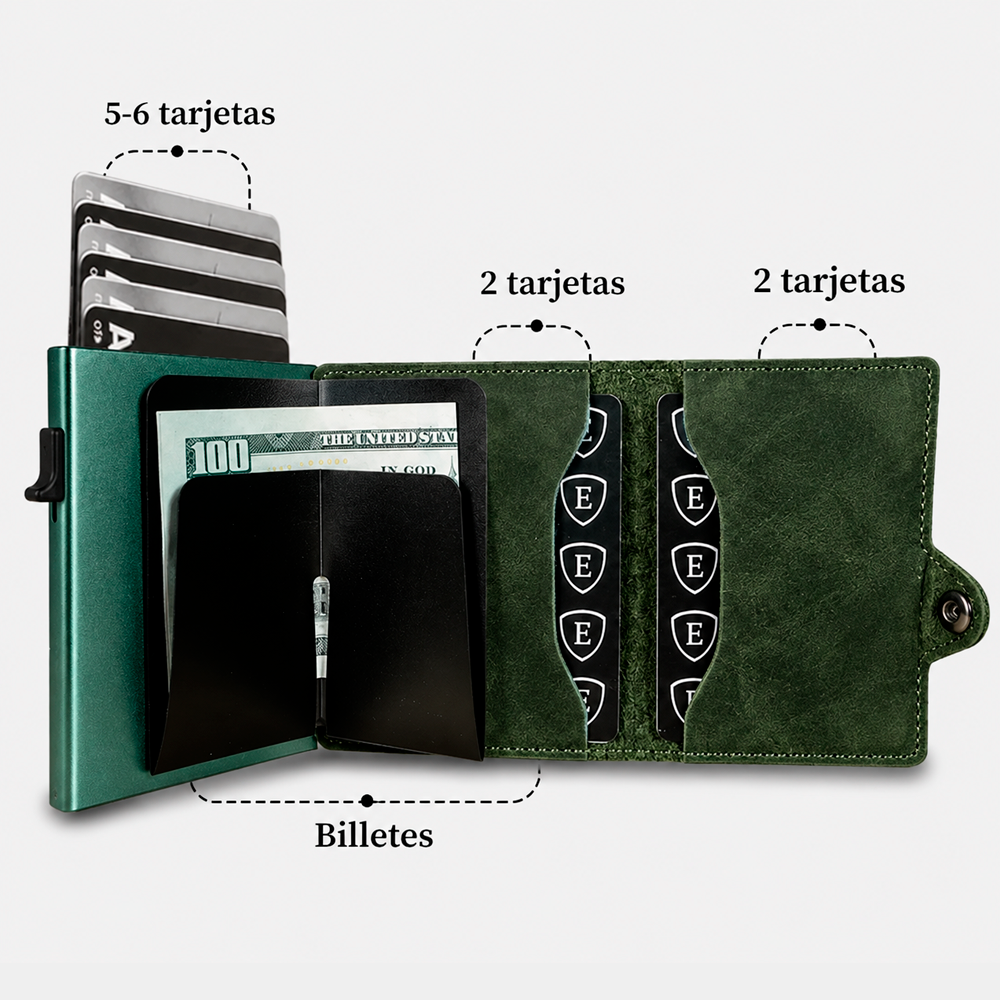 LEATHER GREEN (100% Cuero)