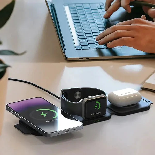 Cargador inalámbrico 3 en 1