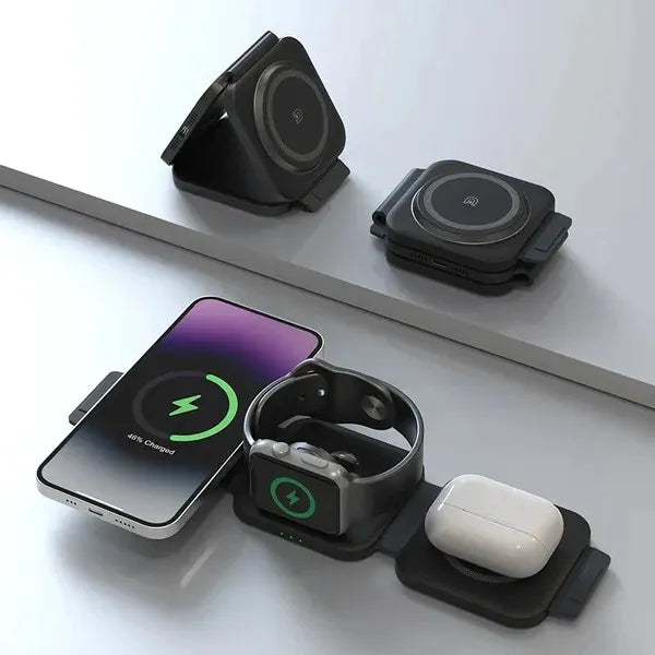 Cargador inalámbrico 3 en 1