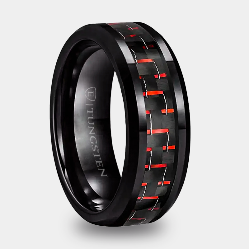 CARBON FIBER BLACK/RED