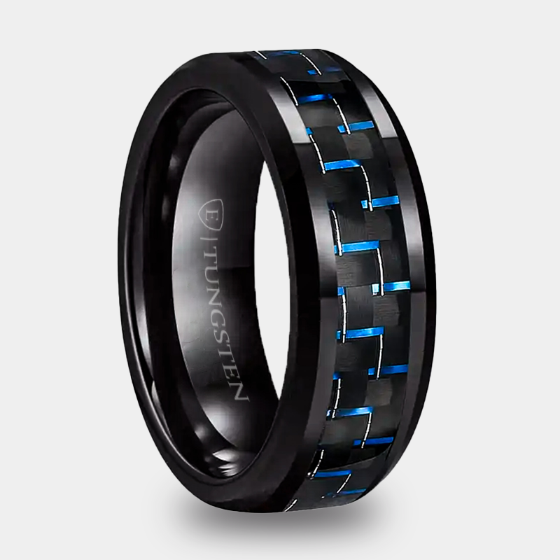 CARBON FIBER BLACK/BLUE