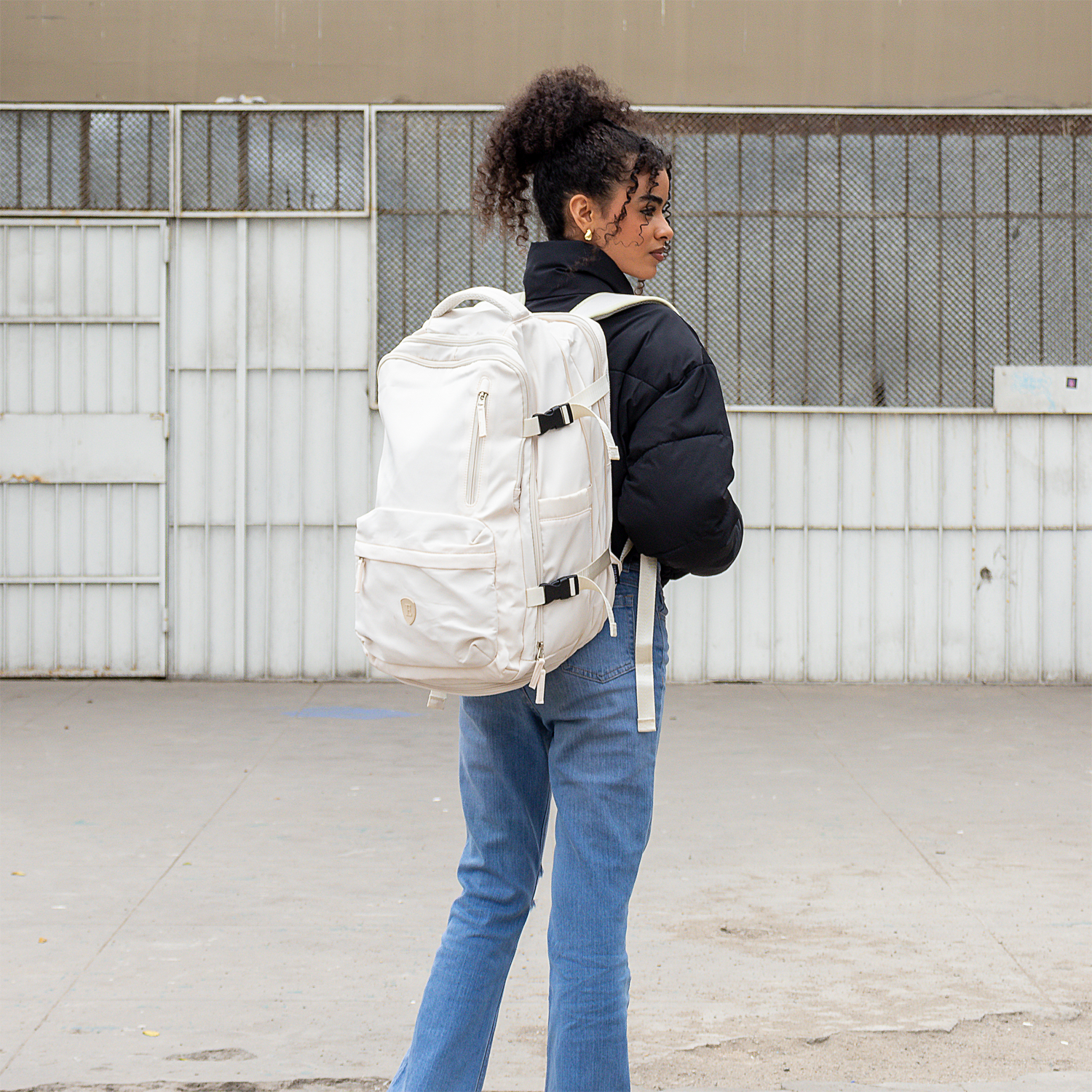 Travel Backpack Off White