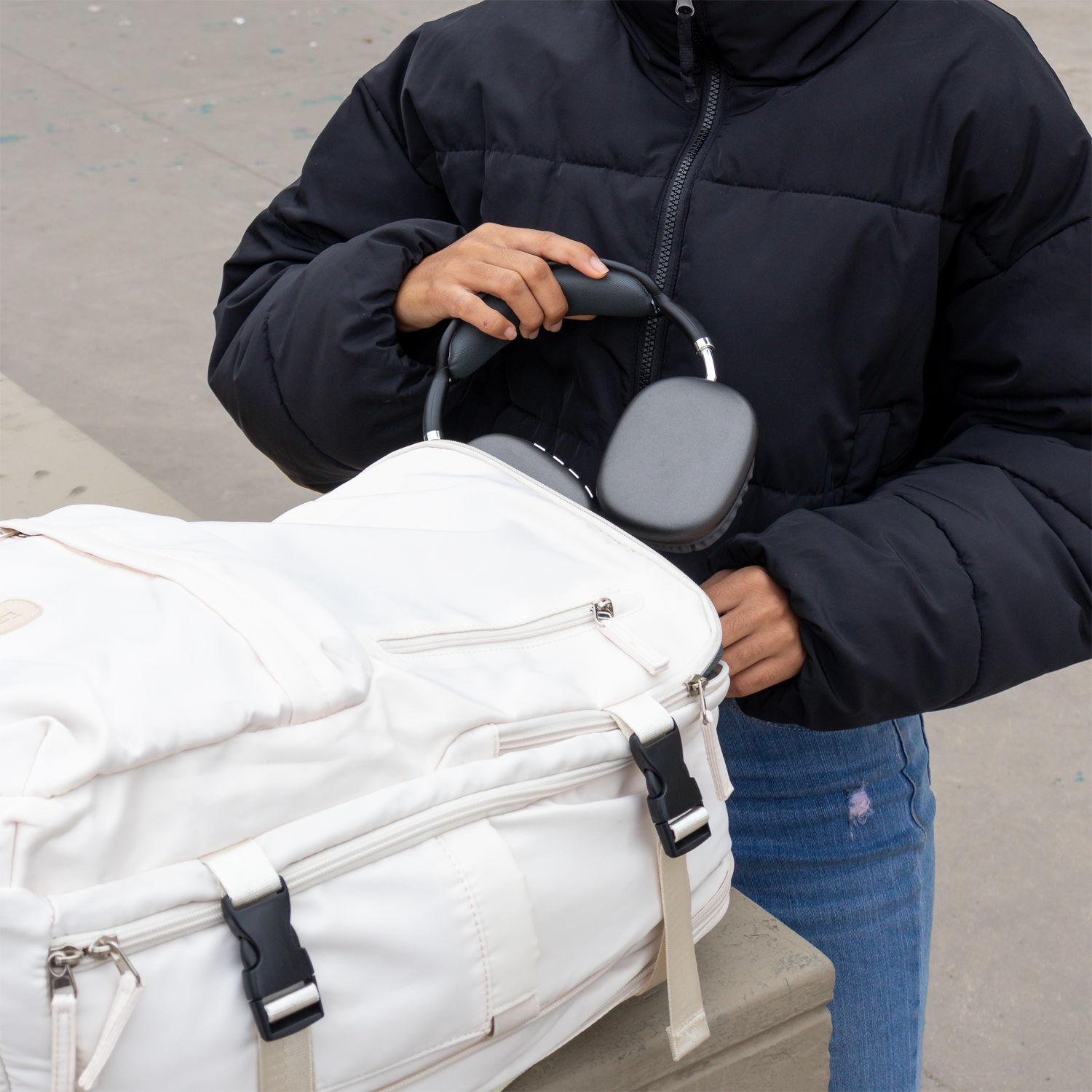 Travel Backpack Off White