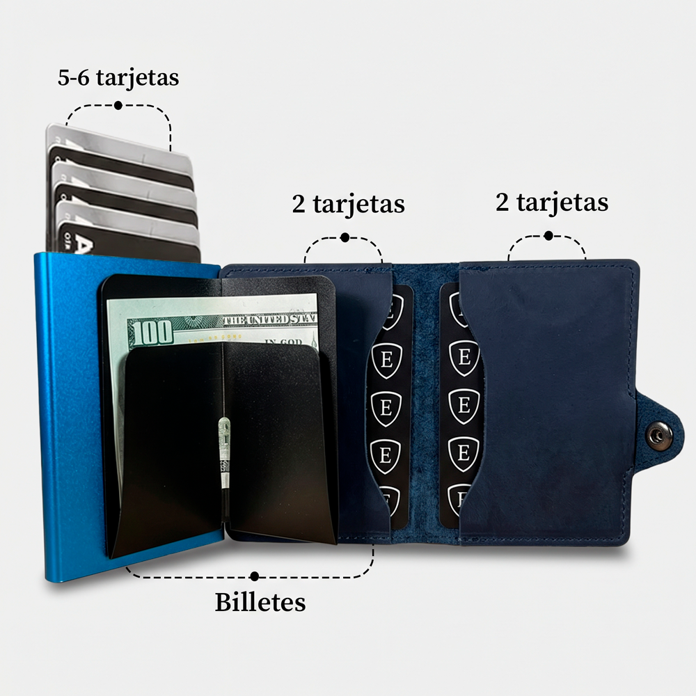 LEATHER BLUE (100% Cuero)
